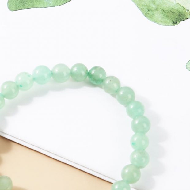 Brazalete nuevo jade piedra natural, serenidad, protección y limpieza
